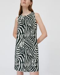 MAX&Co. - Đầm mini sát nách cổ tròn phom suông Lamé Jersey Shift