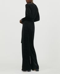 MAX&Co. - Jumpsuits nữ cổ V tay dài Glitter Velvet