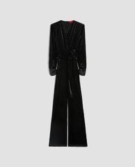 MAX&Co. - Jumpsuits nữ cổ V tay dài Glitter Velvet