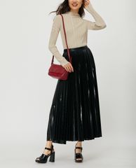 MAX&Co. - Chân váy midi xếp li Pleated Metallic