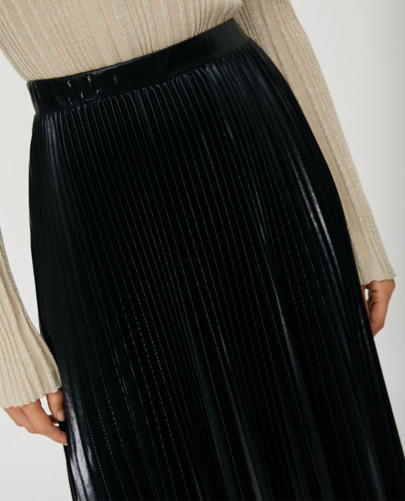MAX&Co. - Chân váy midi xếp li Pleated Metallic
