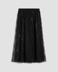 MAX&Co. - Chân váy midi xếp li Sequin Stripes