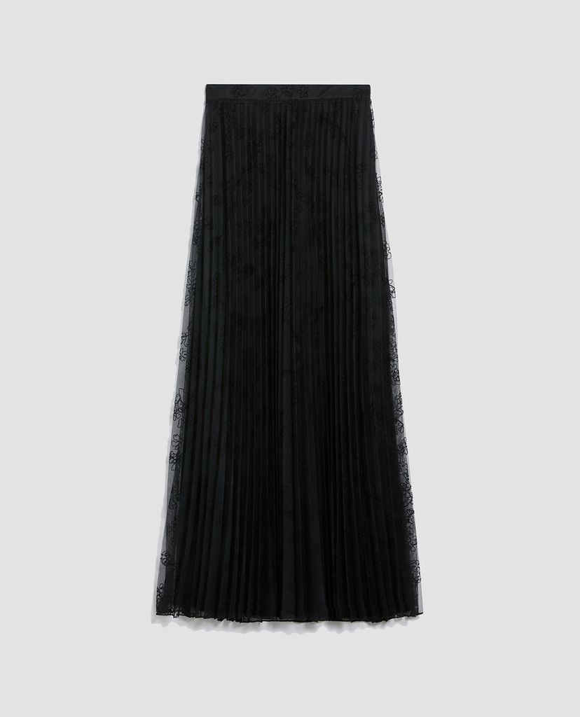 MAX&Co. - Chân váy midi xếp li Jersey Tulle