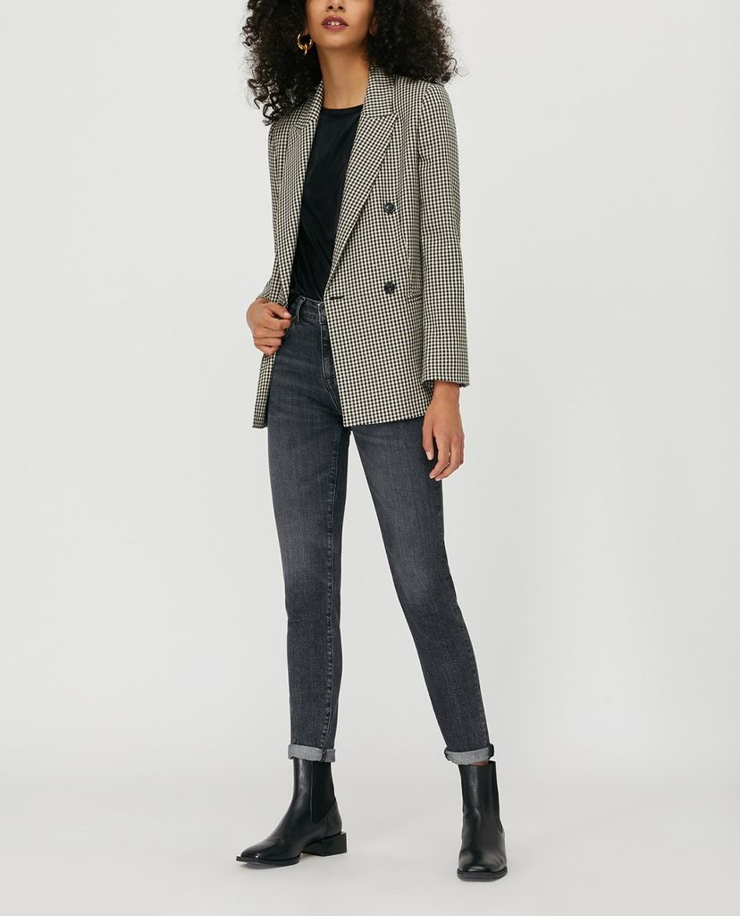 MAX&Co. - Áo thun nữ cổ tròn tay ngắn Metallic Jersey