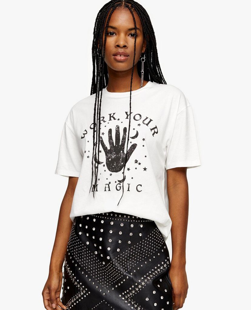 TOPSHOP - Áo thun cổ tròn tay ngắn Work Your Magic