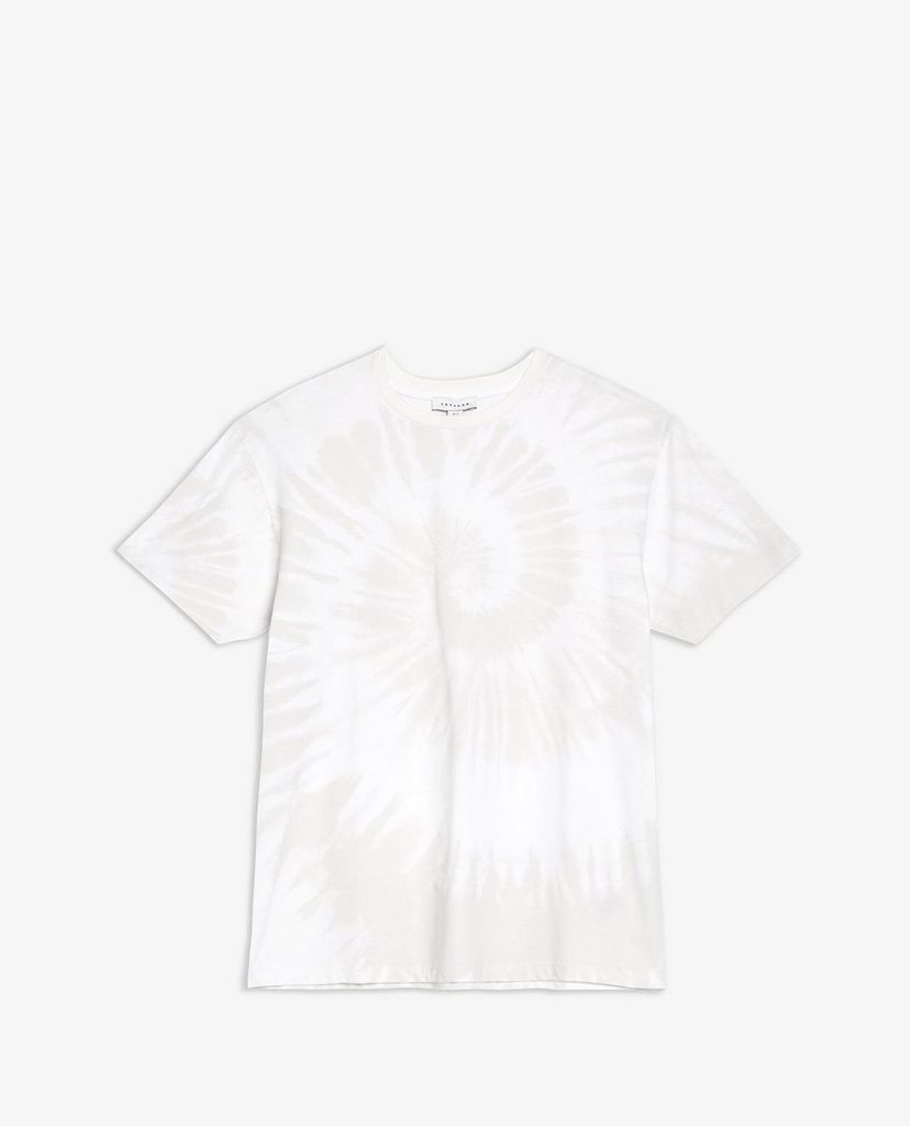 TOPSHOP - Áo thun nữ cổ tròn tay ngắn PETITE Shell Tie Dye