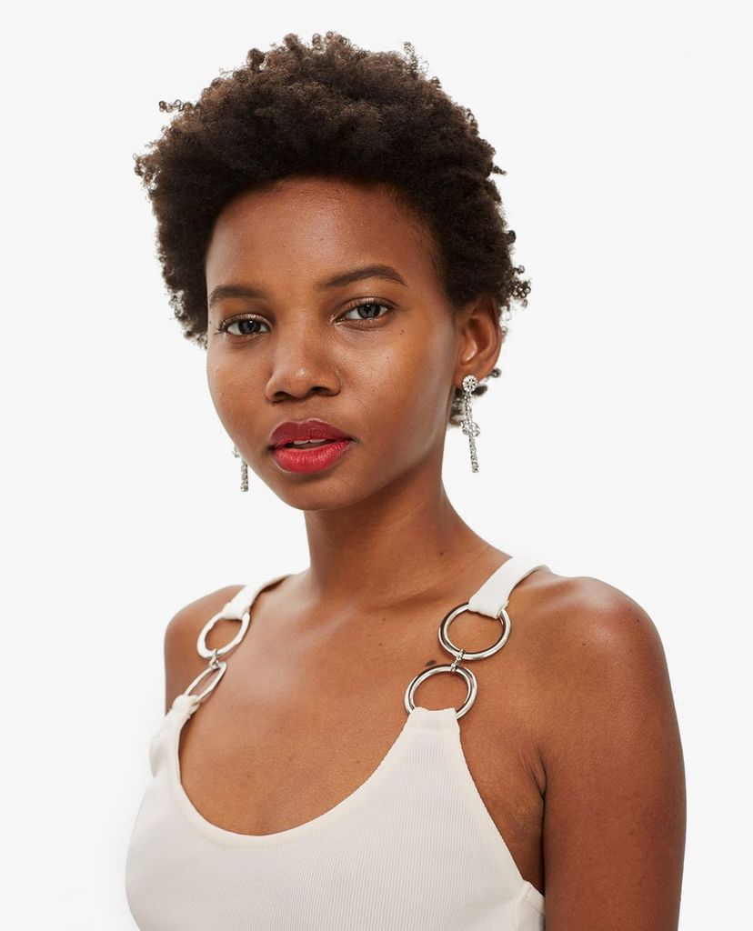 TOPSHOP - Áo croptop hai dây Hardware Strap