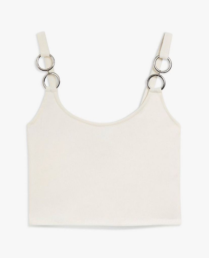 TOPSHOP - Áo croptop hai dây Hardware Strap