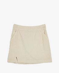 TOPSHOP - Chân váy mini Ecru Corduroy Denim Notch