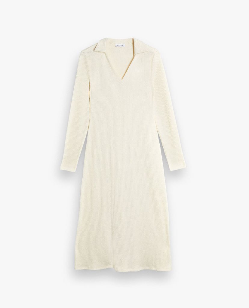TOPSHOP - Đầm midi tay dài cổ bẻ Collared