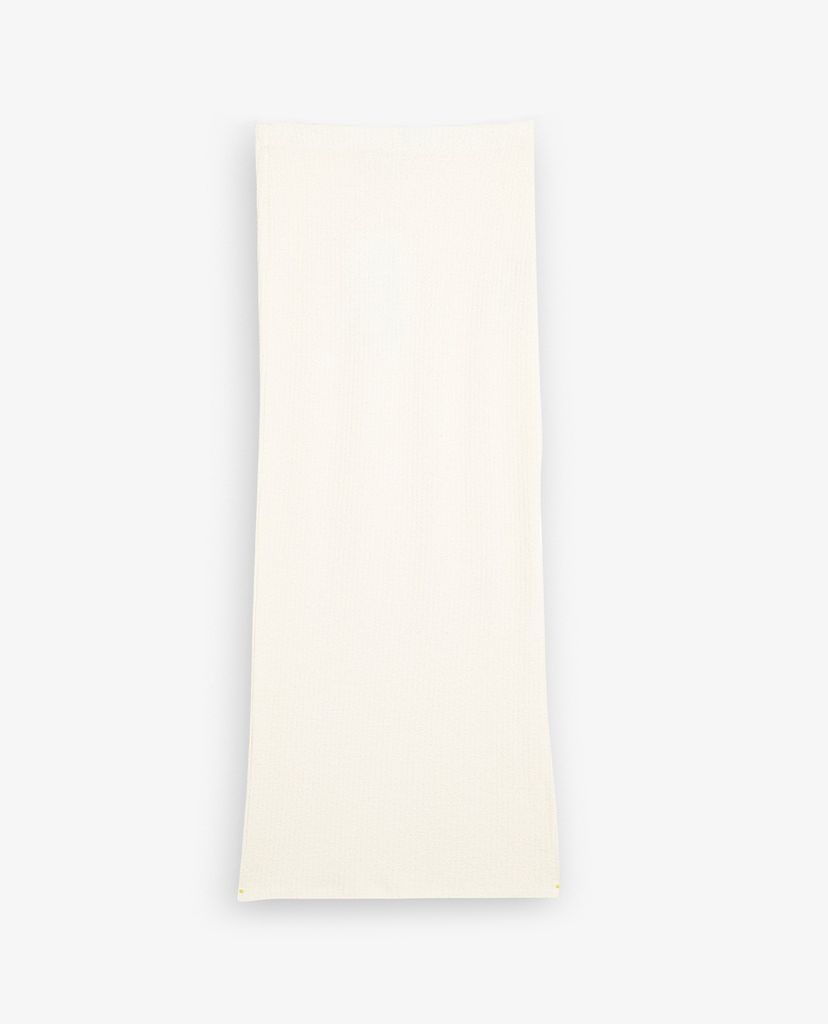 TOPSHOP - Chân váy midi phom ôm Ecru Fluffy Ribbed