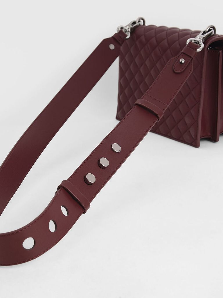 CHARLES & KEITH - Túi đeo chéo Quilted Crossbody