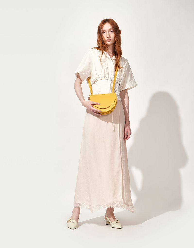 CHARLES & KEITH - Túi đeo chéo hình bán nguyệt Semi Circle Crossbody