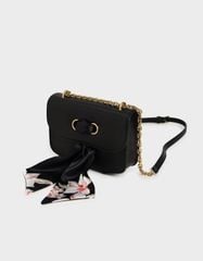 CHARLES & KEITH - Túi đeo vai nữ chữ nhật Satin Scarf Double Strap