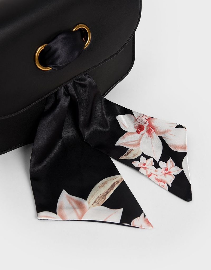 CHARLES & KEITH - Túi đeo vai nữ chữ nhật Satin Scarf Double Strap