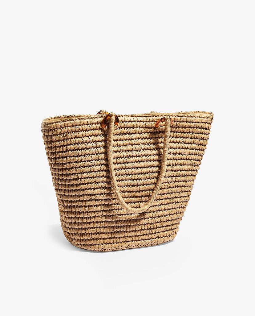 TOPSHOP - Túi tote nữ đan vải FRANKA Straw Ring