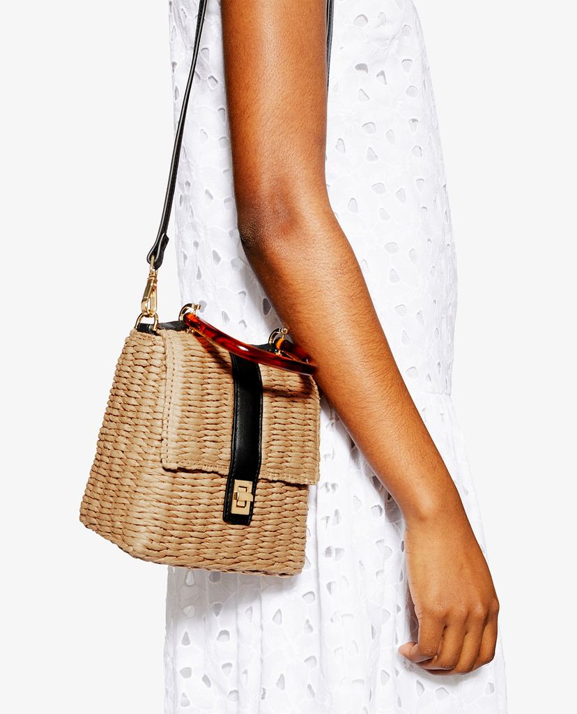 TOPSHOP - Túi xách tay nữ Skyla Straw