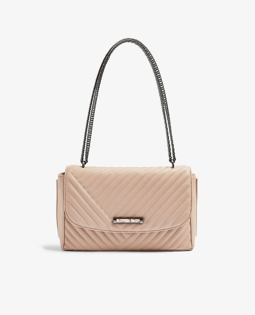 TOPSHOP - Túi đeo vai nữ SOLO Pale Pink Quilted