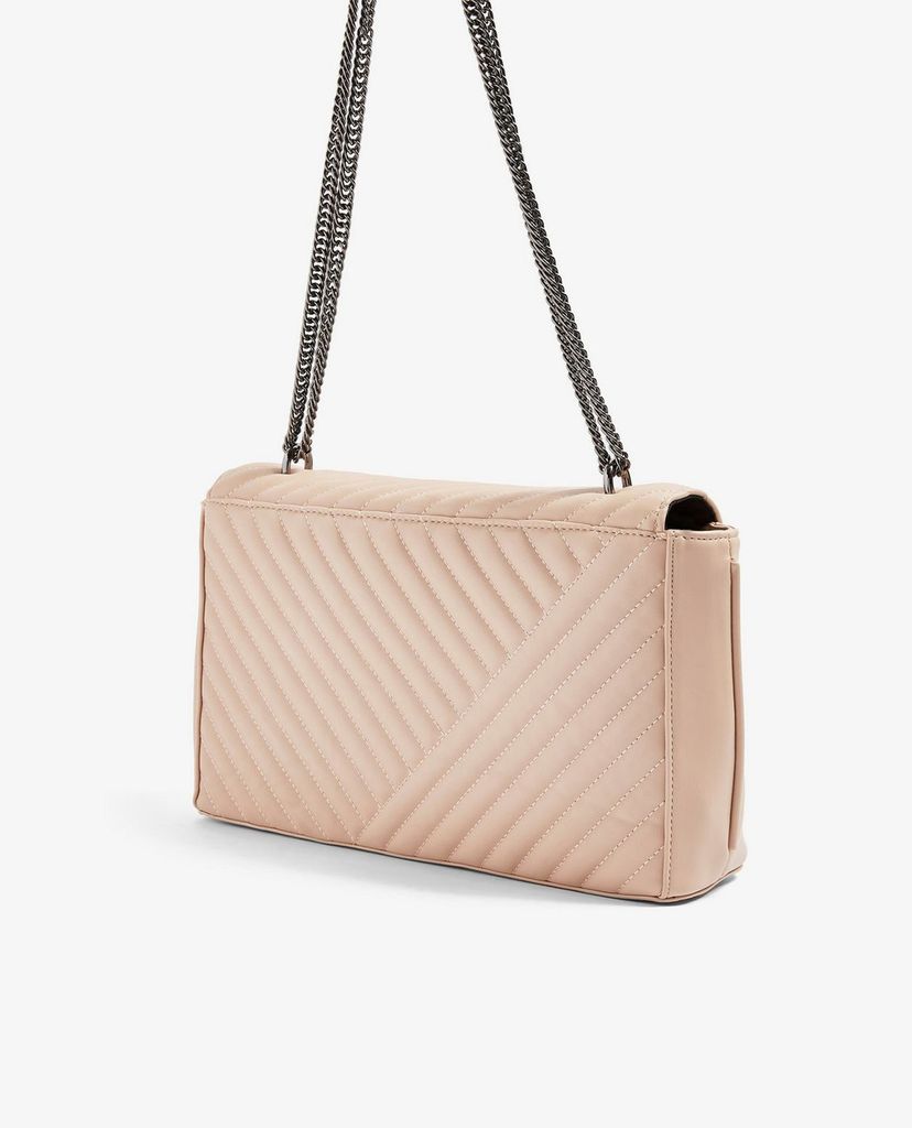 TOPSHOP - Túi đeo vai nữ SOLO Pale Pink Quilted