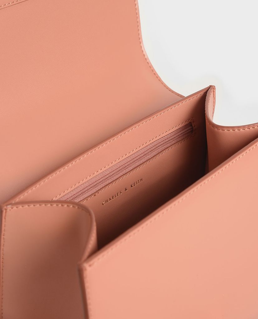 CHARLES & KEITH - Túi đeo chéo Chain Handle Geometric