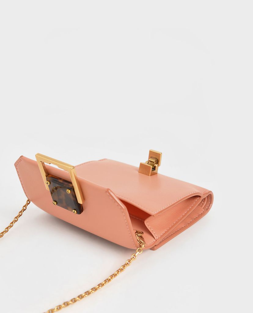 CHARLES & KEITH - Ví mini Metallic Accent
