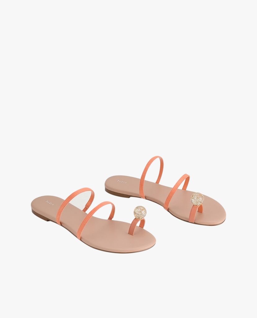 PEDRO - Giày sandals nữ quai ngang Embellished Toe-Ring