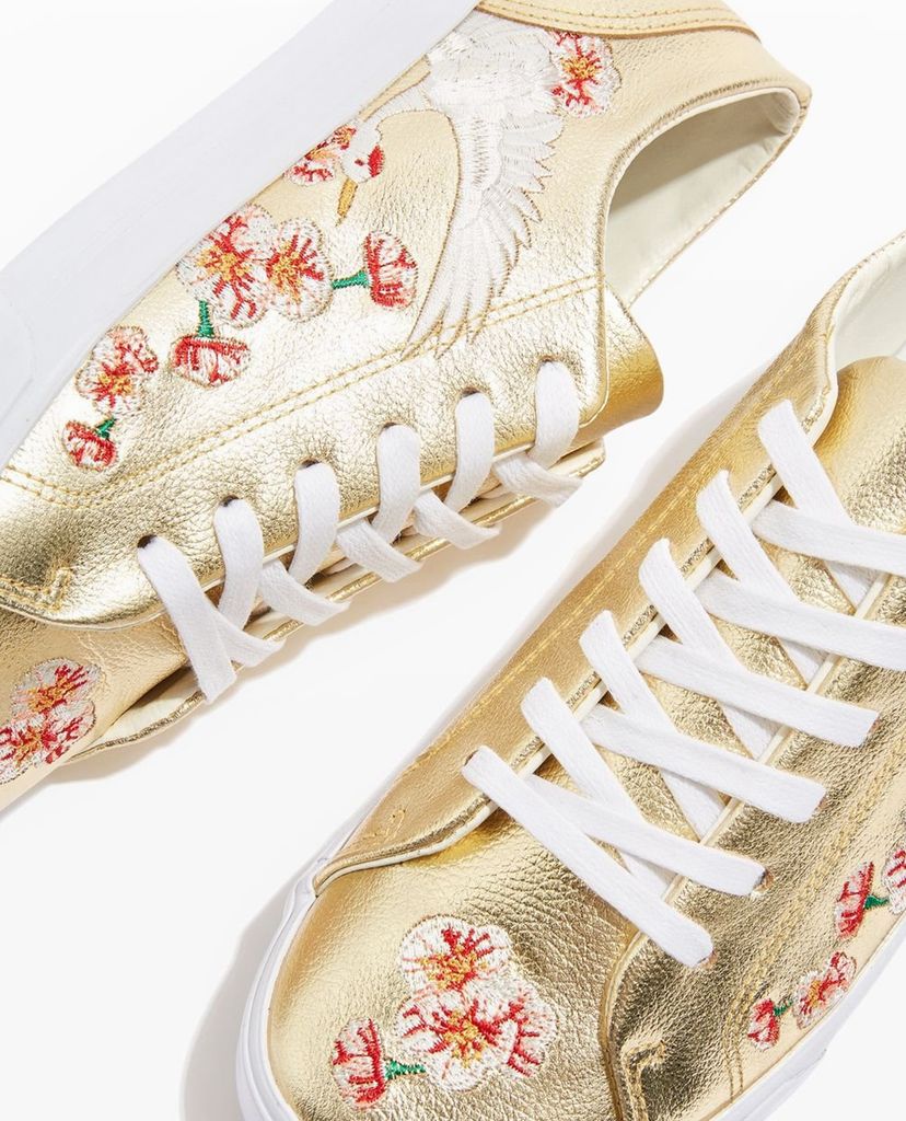 TOPSHOP - Giày sneaker nữ TULIP Embroidered