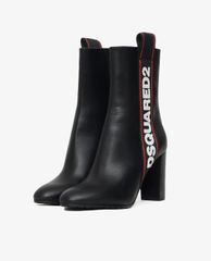 DSQUARED2 - Giày boots nữ gót vuông mũi nhọn Evolution Tape