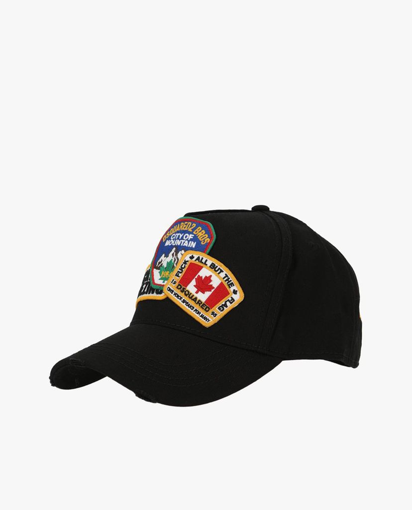 DSQUARED2 - Nón lưỡi trai phối logo Nero
