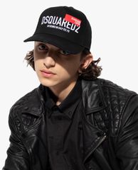 DSQUARED2 - Nón nam bóng chày phối chi tiết rách vải thời trang Dsquared2 Logo