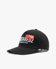 DSQUARED2 - Nón nam bóng chày phối chi tiết rách vải thời trang Dsquared2 Logo