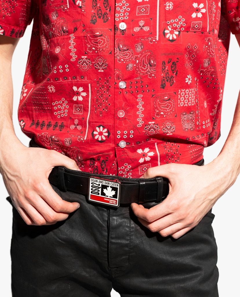 DSQUARED2 - Thắt lưng nam bản vừa Canadian Brothers