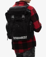 DSQUARED2 - Balo nam chữ nhật in logo thương hiệu phong cách