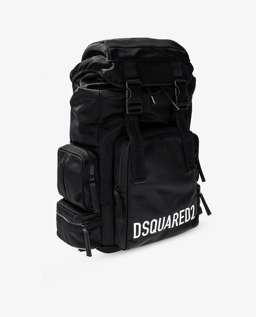 DSQUARED2 - Balo nam chữ nhật in logo thương hiệu phong cách