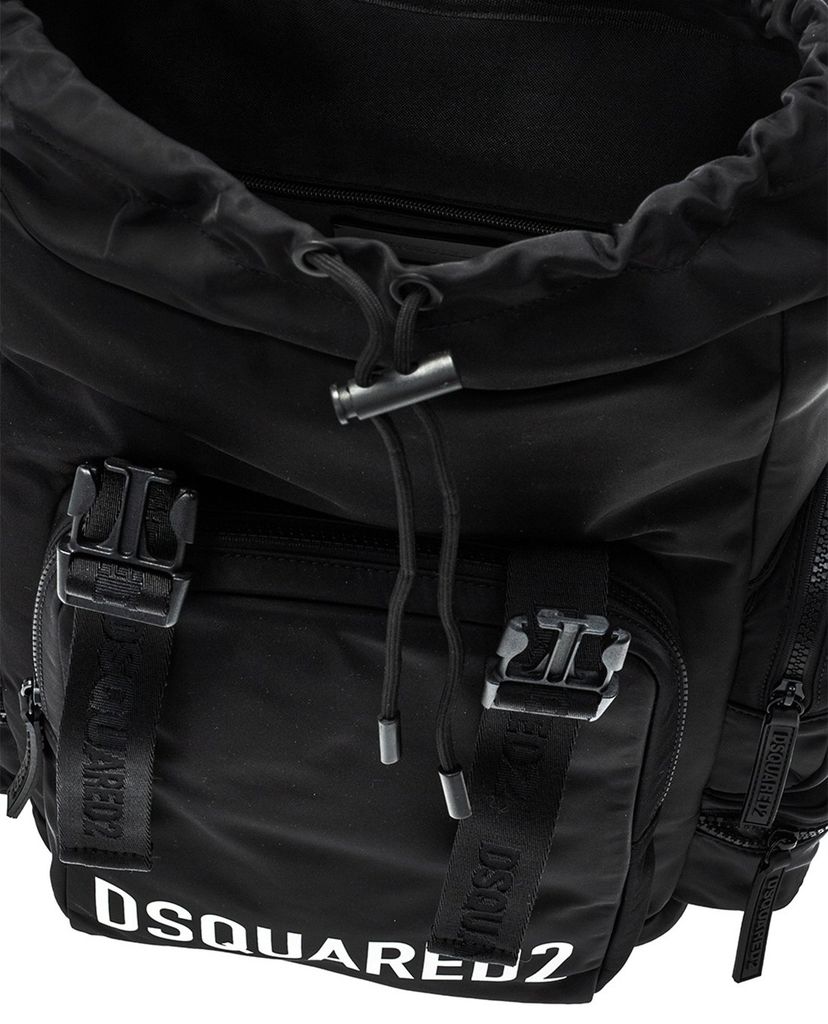 DSQUARED2 - Balo nam chữ nhật in logo thương hiệu phong cách
