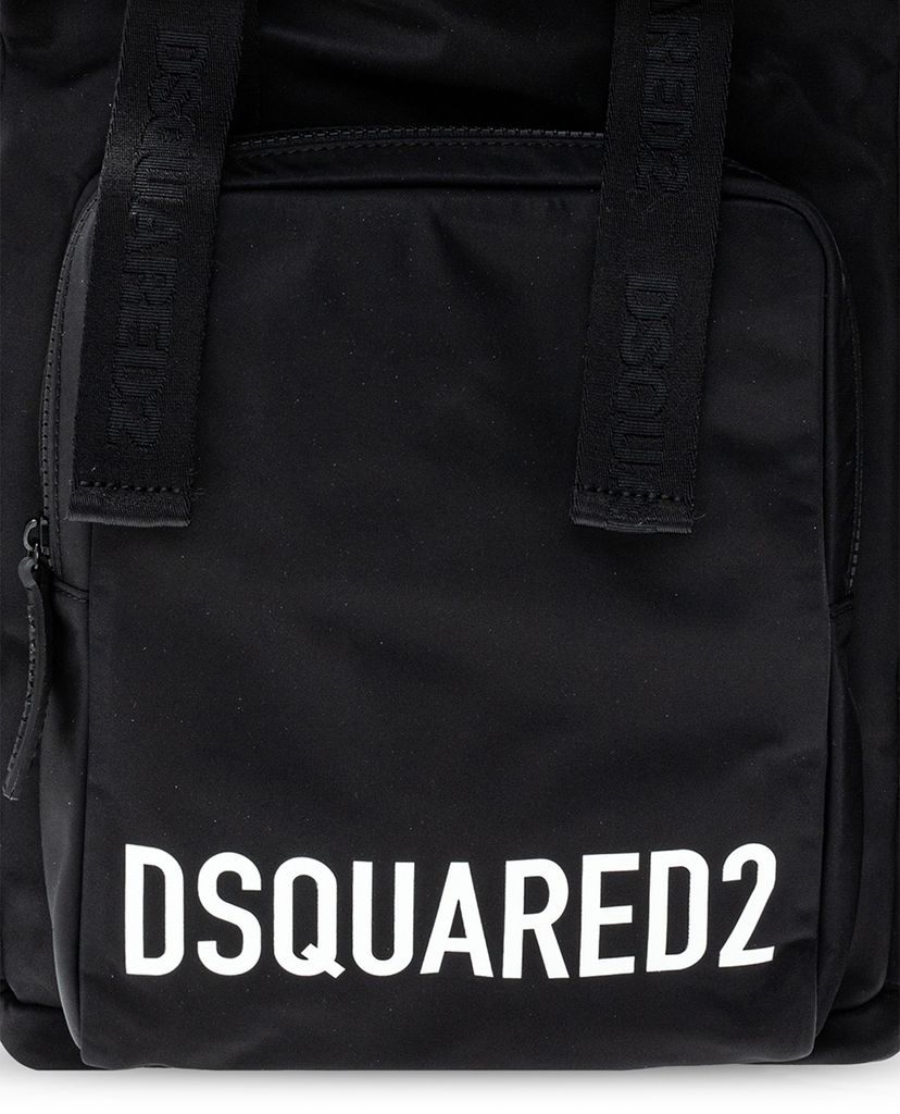DSQUARED2 - Balo nam chữ nhật in logo thương hiệu phong cách