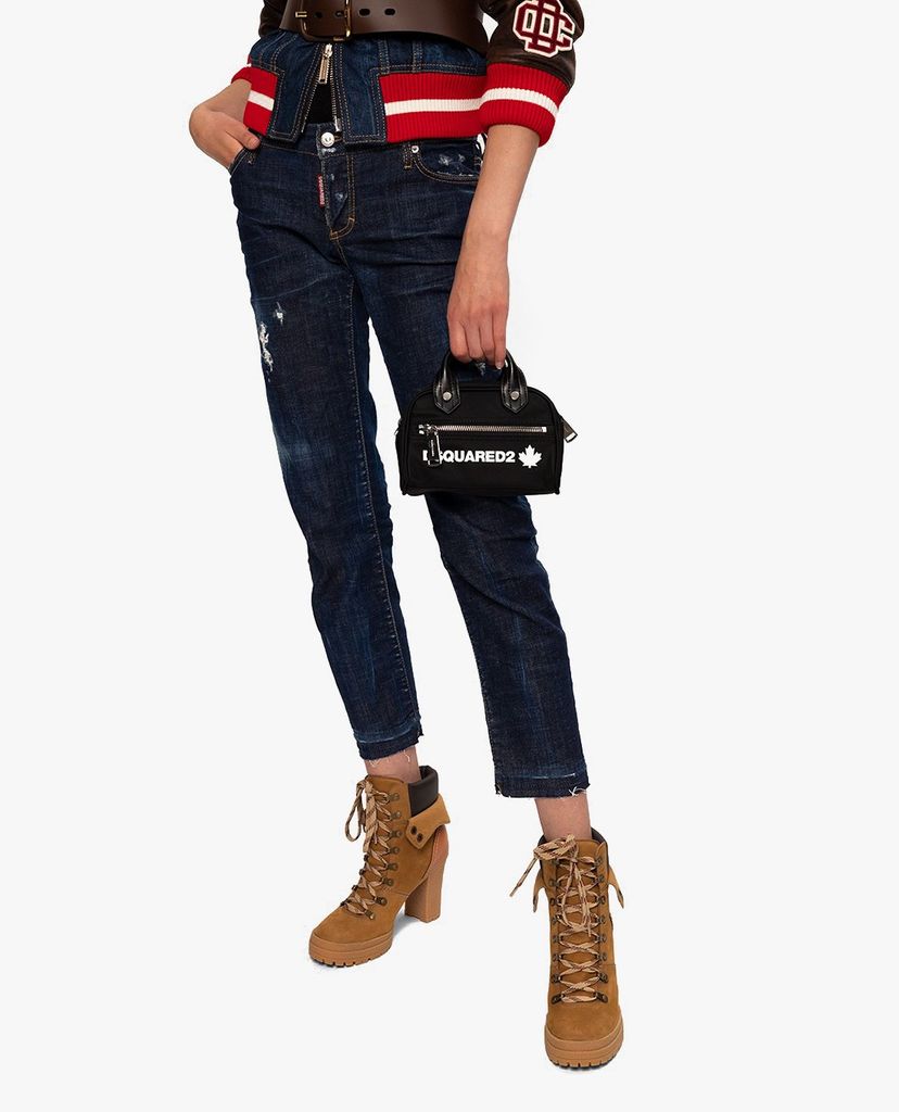DSQUARED2 - Túi xách tay nữ chữ nhật phối logo
