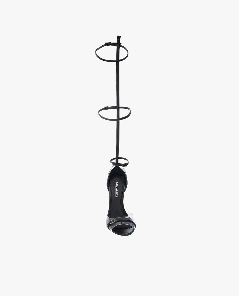 DSQUARED2 - Giày cao gót sandal hở mũi Tie Leg