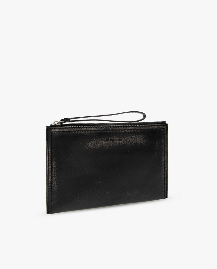 DSQUARED2 - Ví cầm tay chữ nhật Logo Print