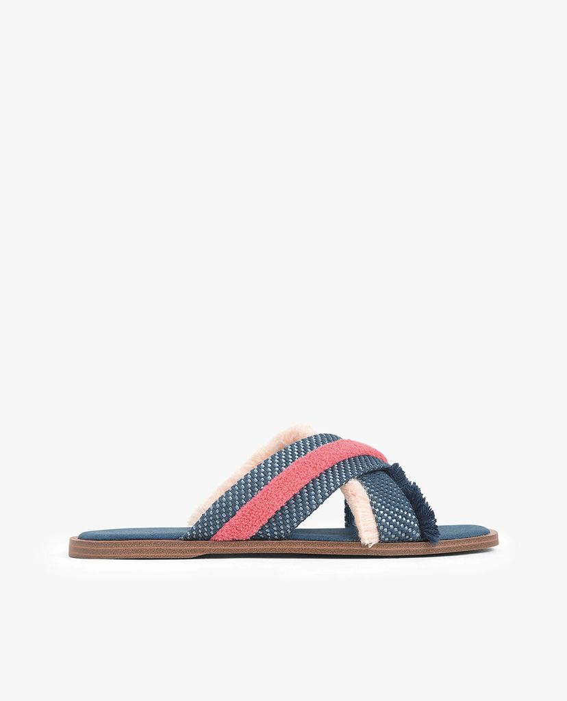 CHARLES & KEITH - Giày sandal nữ quai chéo Woven Slide