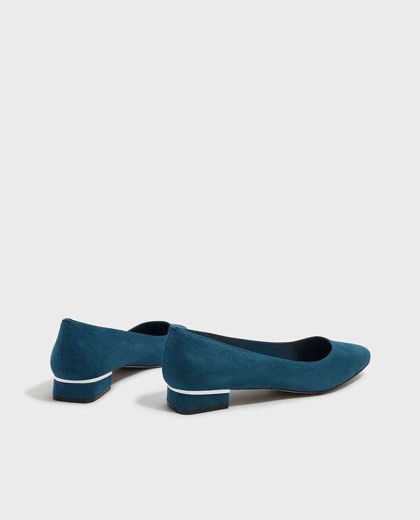 CHARLES & KEITH - Giày búp bê nữ mũi tròn thời trang