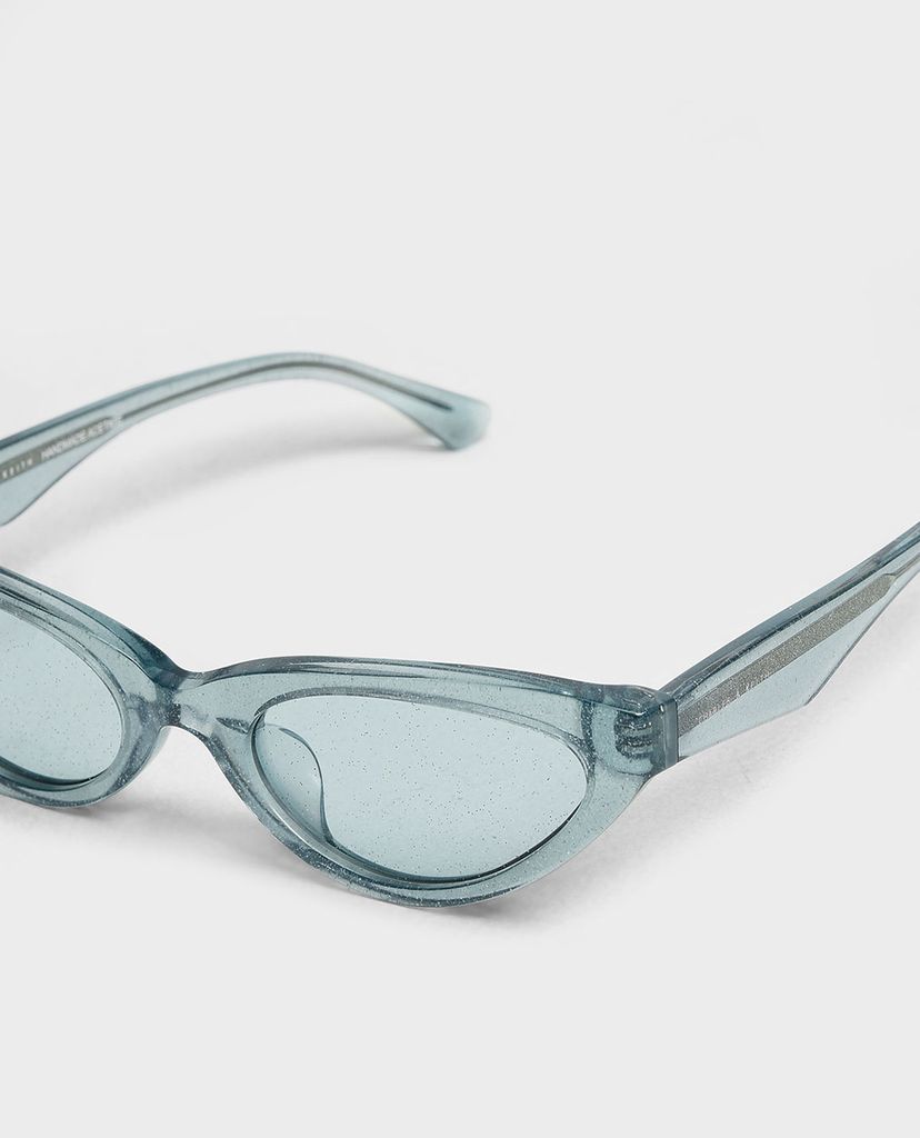 CHARLES & KEITH - Kính mát gọng mắt mèo Acetate Oval Frame