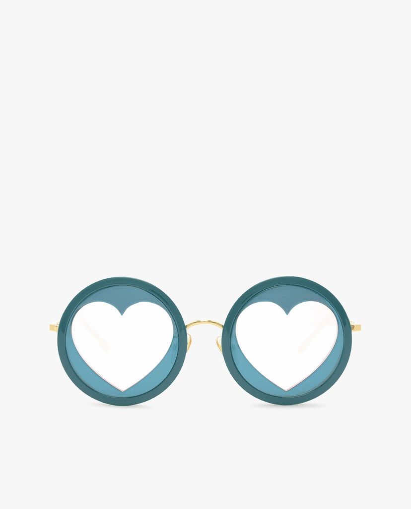 CHARLES & KEITH - Kính mát nữ gọng tròn Heart Shaped Frame