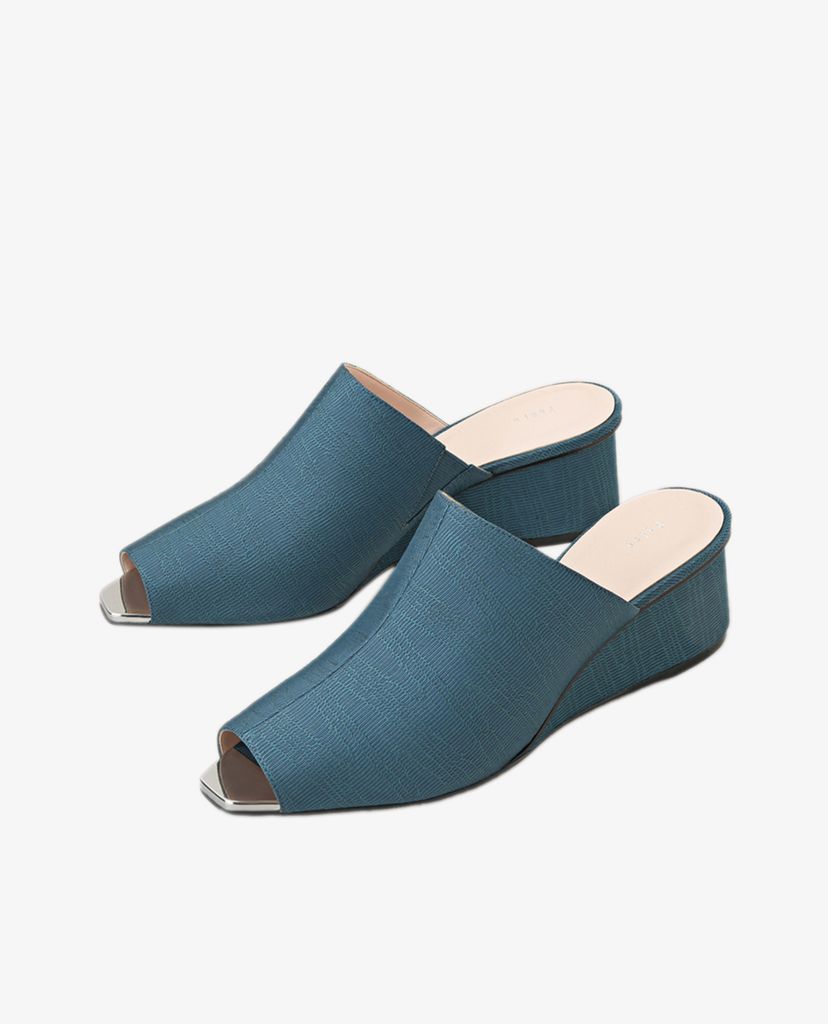 PEDRO - Giày đế xuồng hở mũi quai bản rộng Peep Toe
