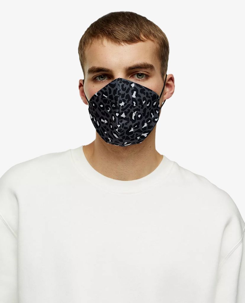 TOPMAN - Pack 3 khẩu trang vải thời trang Black And Leopard Print