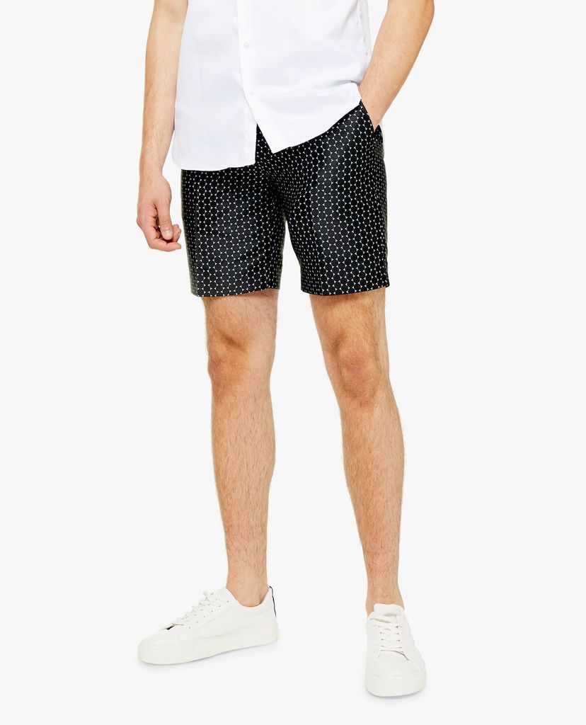 TOPMAN - Quần short nam Classic Fit Dot Jacquard