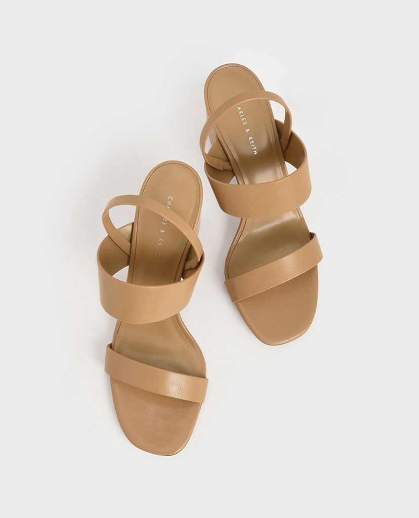 CHARLES & KEITH - Giày sandal cao gót Back Strap Block Heel
