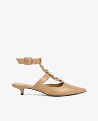 CHARLES & KEITH - Giày cao gót mũi nhọn Chain Link Ankle Strap