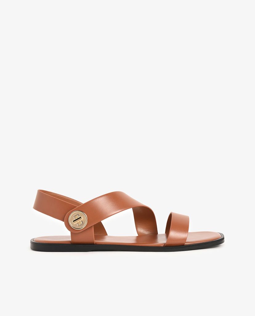 CHARLES & KEITH - Giày sandal nữ quai ngang chéo thời trang