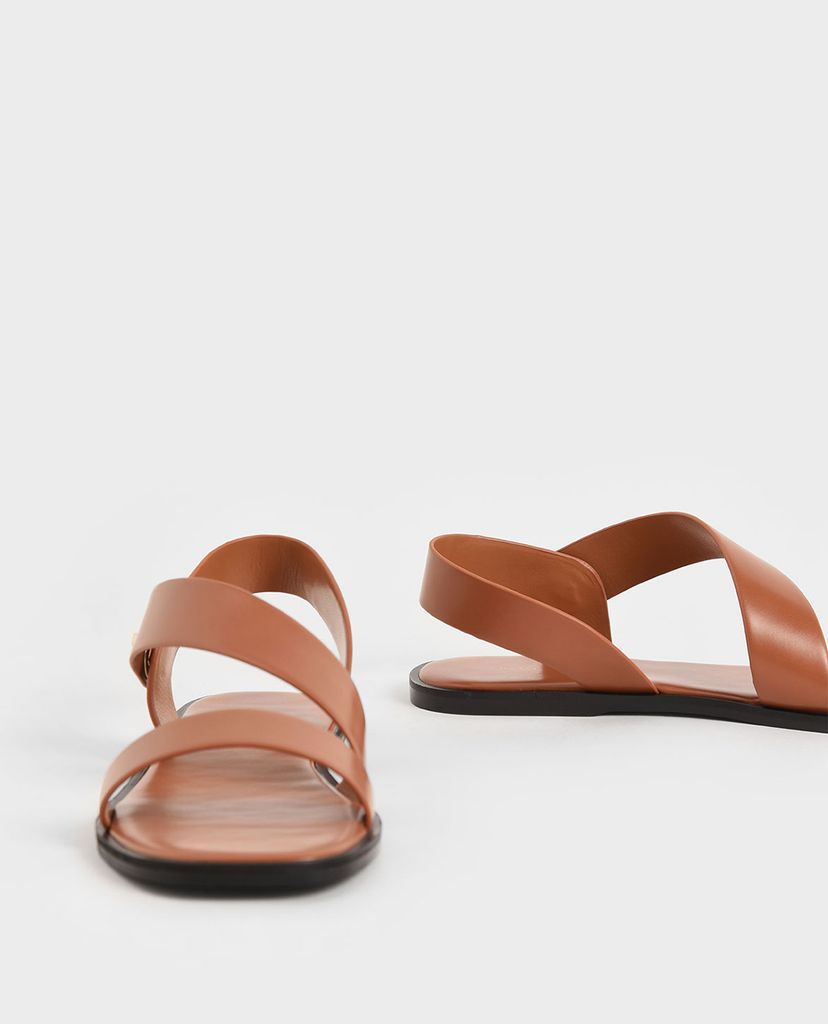 CHARLES & KEITH - Giày sandal nữ quai ngang chéo thời trang